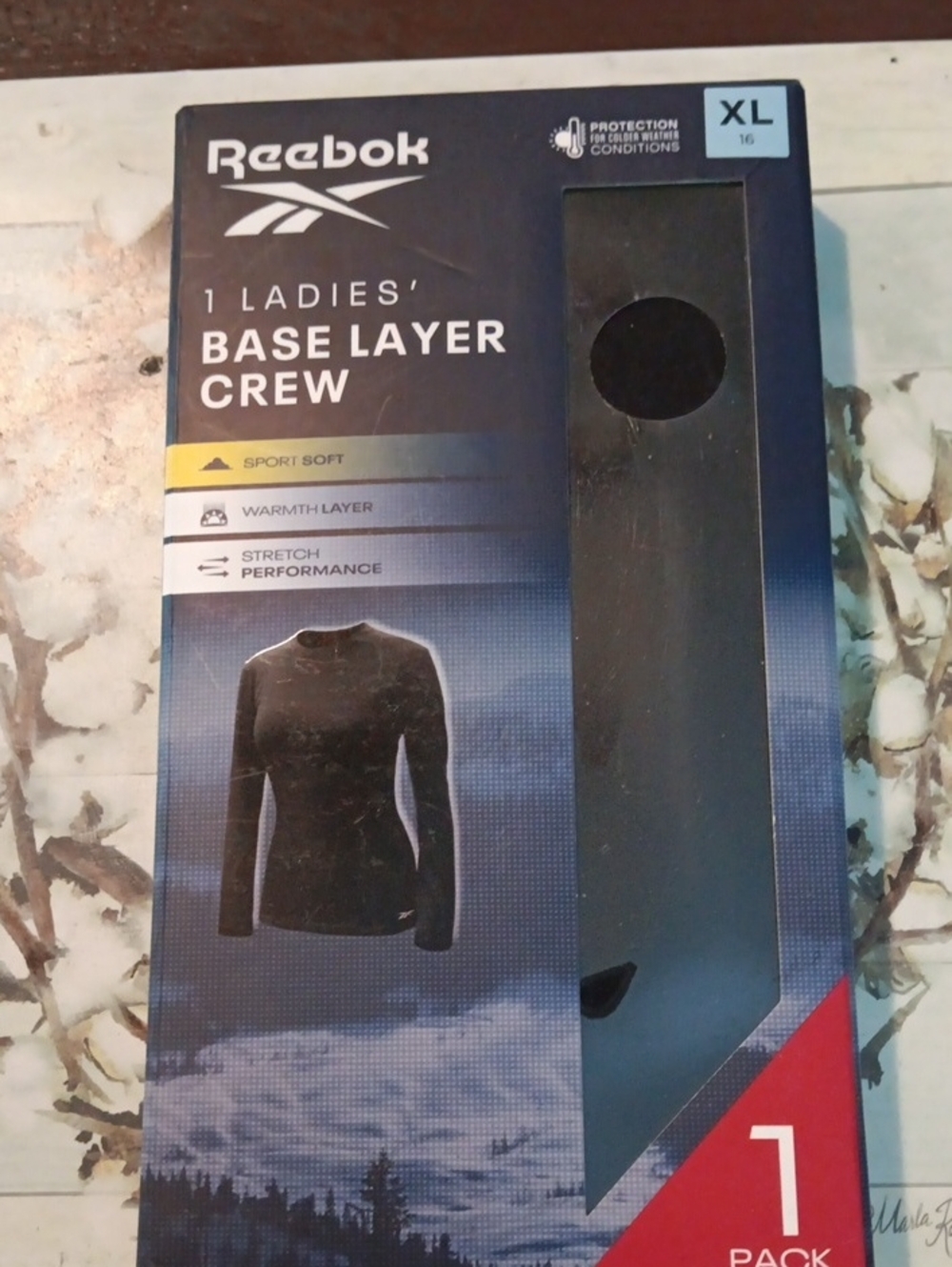 Reebok Ladies' Long Sleeve Base Layer Top - Black